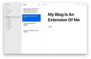 The image shows an iPad app called Ulysses, which is a writing app that can be used to write blog posts, articles, and other long-form content.