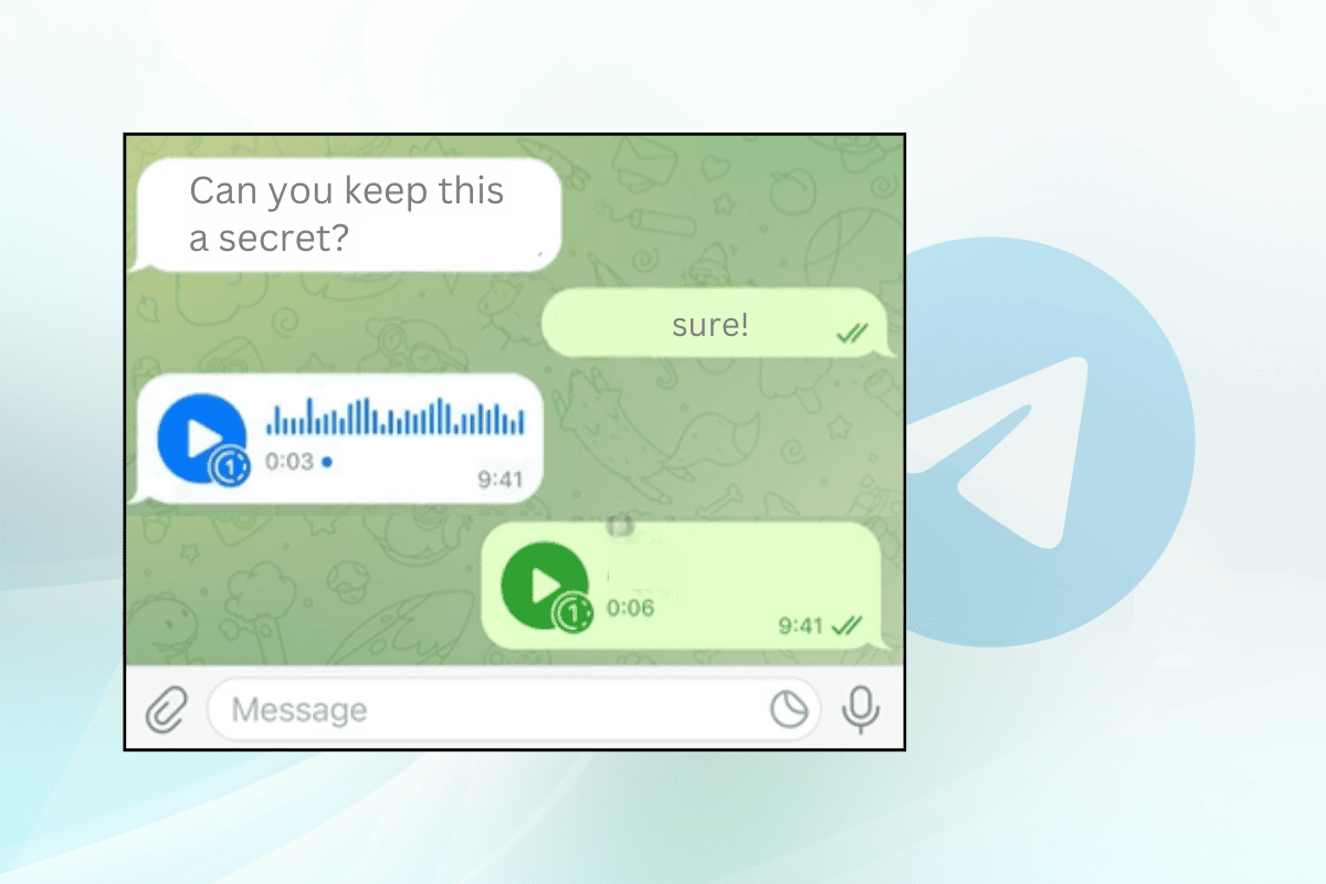 Telegram allows you to send view-once photos and videos that can only be viewed once by the recipient.