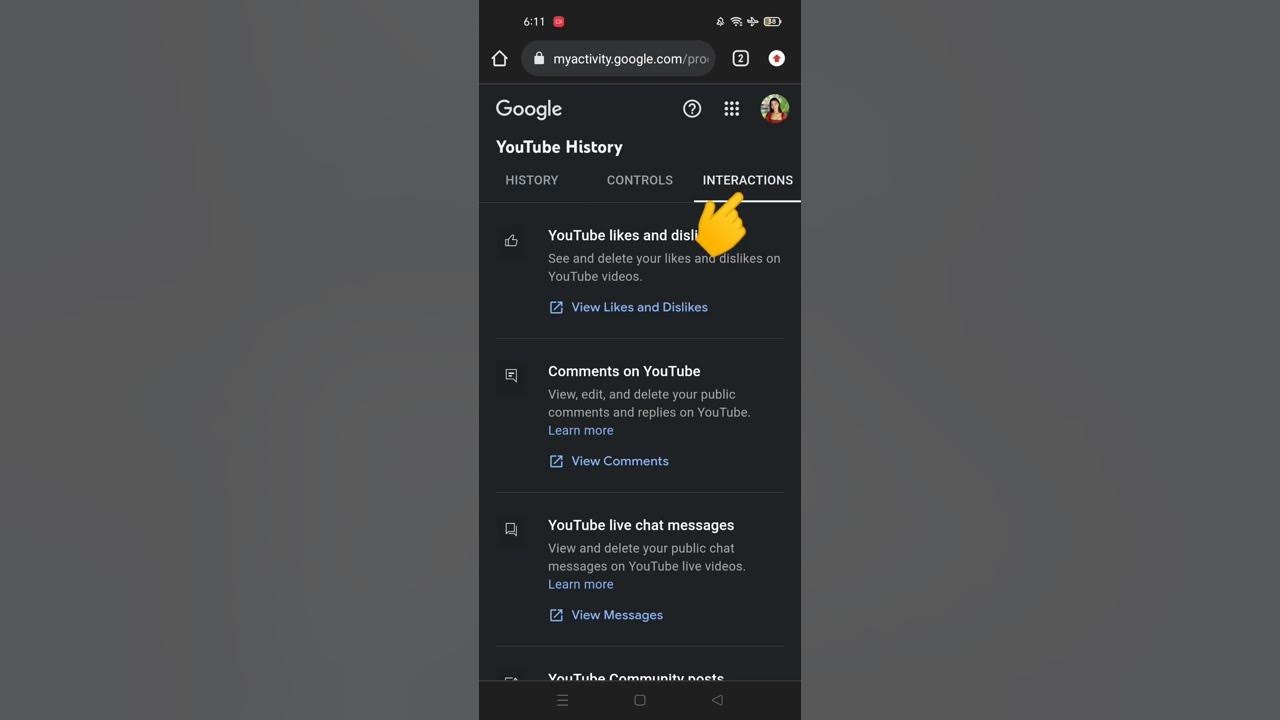 A screenshot of a search results page on Google showing a list of options for deleting liked videos on YouTube.