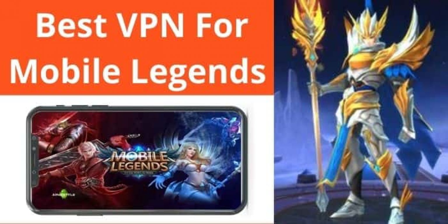 A screenshot of a webpage with a title 'Best VPN for Mobile Legends' and an image of a game.