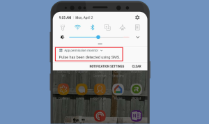 A screenshot of an Android phone with the Pulse app's notification settings open. The user is disabling ad notifications from the app.