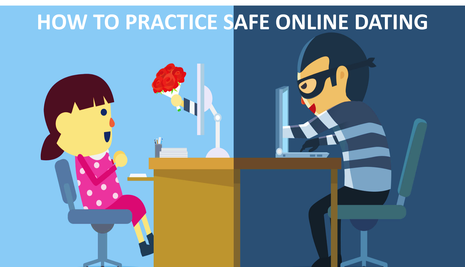 A picture of a Safe online dating practices